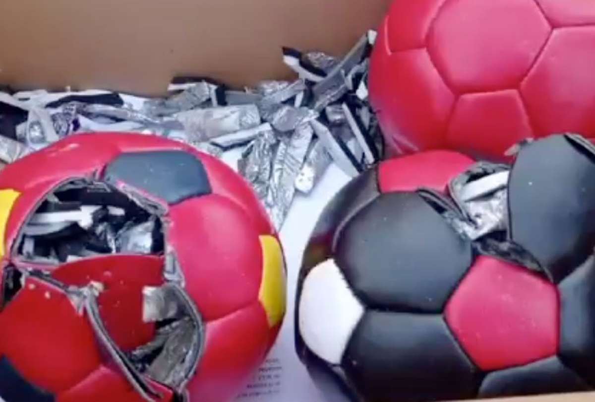 Quito: incautan cocaína camuflada en balones de futbol
