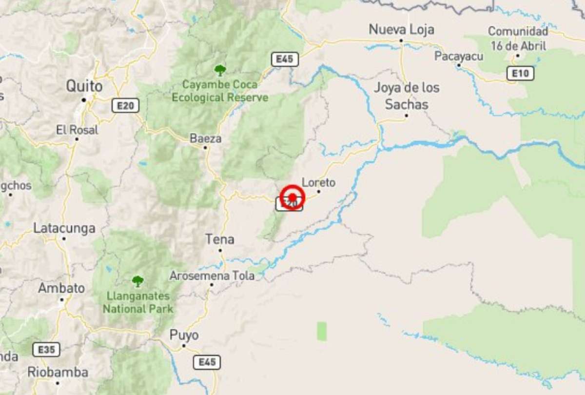 Temblor de 4,1 se registró en Tena