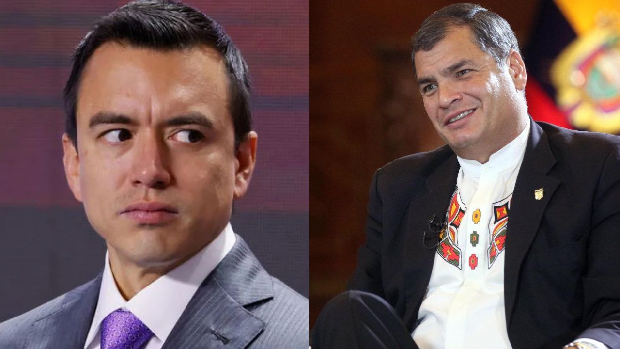 Nueva pugna en redes sociales entre Rafael Correa y Daniel Noboa