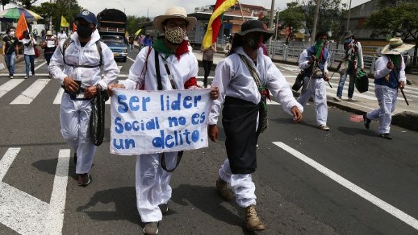 Denuncian asesinato de líderes sociales en Colombia