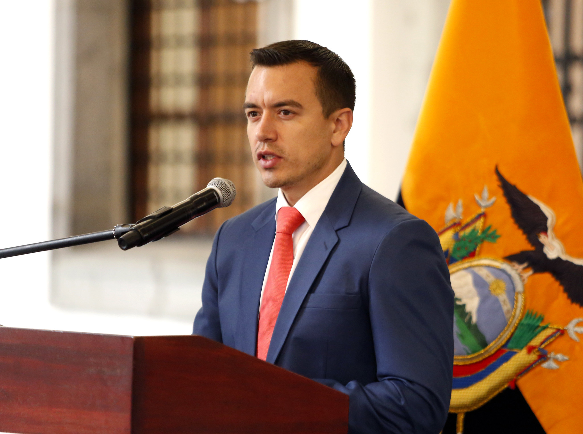Daniel Noboa: "No encubriremos a nadie. Vamos a defender el principio de la justicia social"