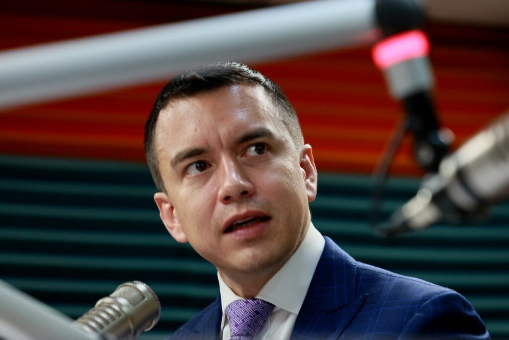 Daniel Noboa analiza reformar la Constitución por medio de una Asamblea Constituyente si resulta reelecto