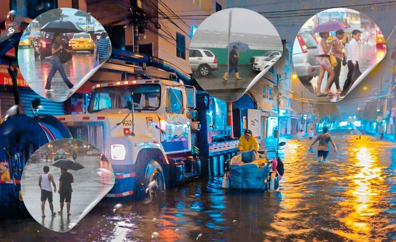 Lluvias en Guayaquil: Tras inundación de 16 sectores, el COE Cantonal evalúa daños
