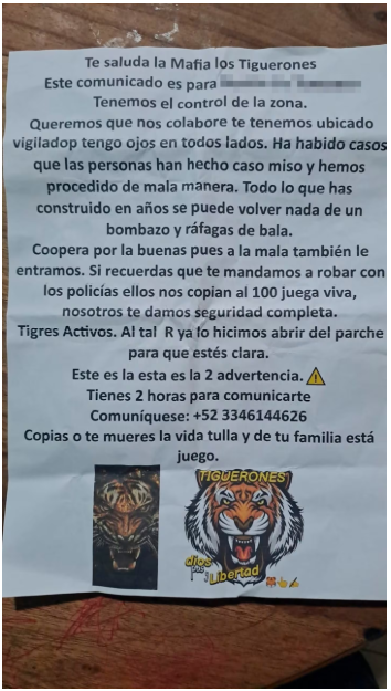 La espeluznante amenaza de extorsión que recibieron en El Fortín, Guayaquil