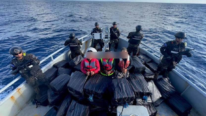 Incautan 1,5 toneladas de cocaína y detiene a tres ecuatorianos que la transportaban en El Salvador