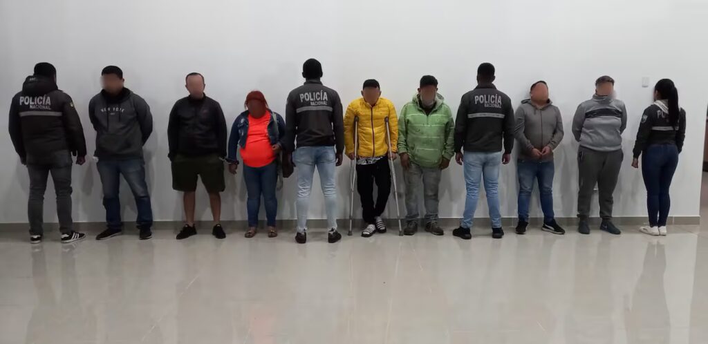 Quito: Capturan a 7 presunto miembros de una organización delictiva. 3 Quito: Capturan a 7 presunto miembros de una organización delictiva.