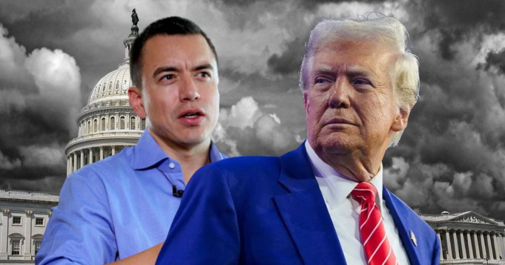 Embajada de Ecuador busca una reunión entre Daniel Noboa y Donald Trump