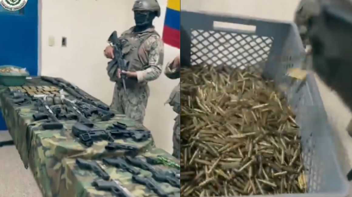 Hallan arsenal de armas y municiones en plan habitacional Sueño Guayaquileño