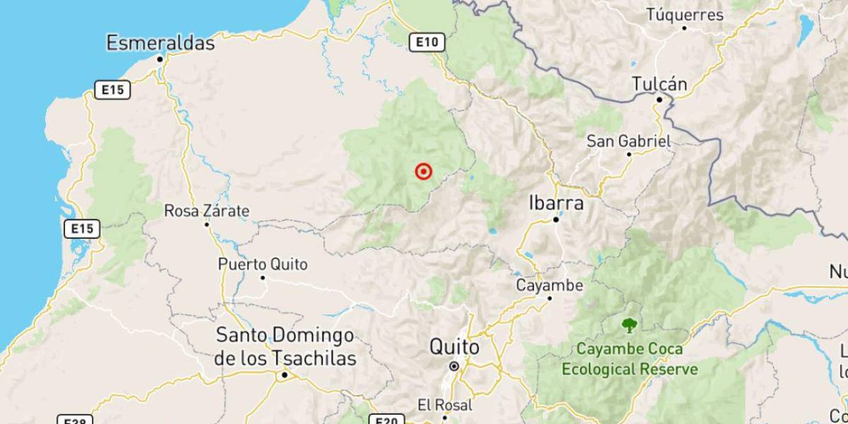 Un sismo se registró en Cotacachi, provincia de Imbabura