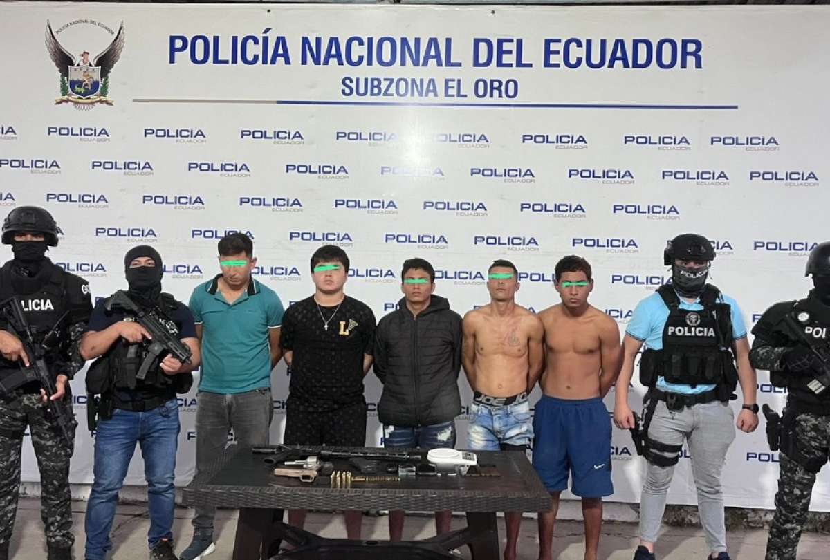 Golpe a la extorsión en El Oro: cinco personas fueron detenidas para investigaciones