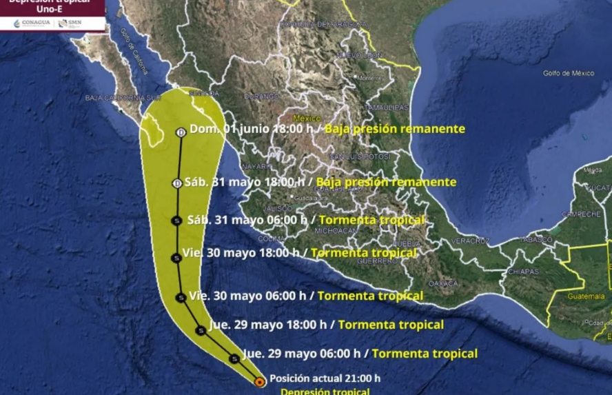 Trayectoria del posible ciclón Alvin: dónde está y qué países amenaza