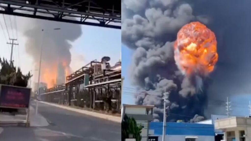 Así explotó una fábrica de químicos en China 3 Así explotó una fábrica de químicos en China