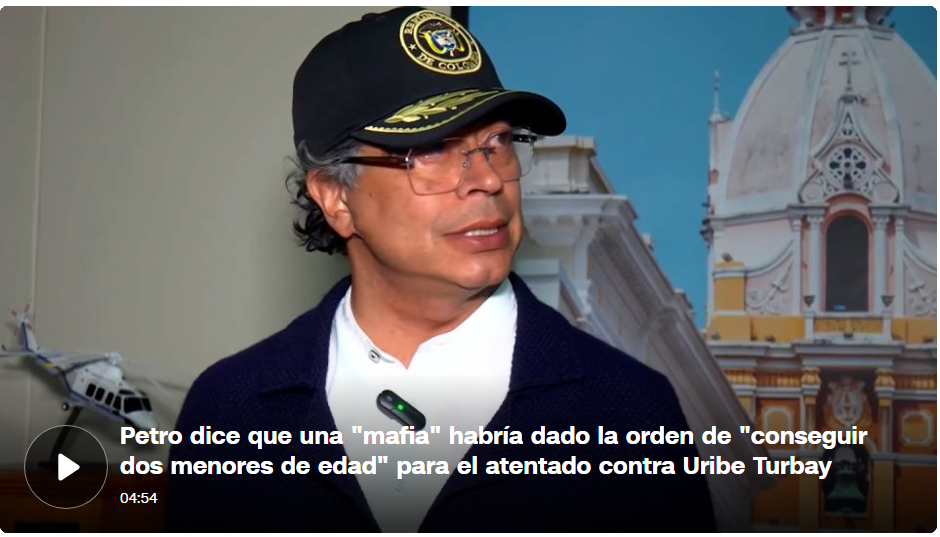 Policía colombiana identifica al presunto planificador del ataque contra Miguel Uribe Turbay y ofrece recompensa