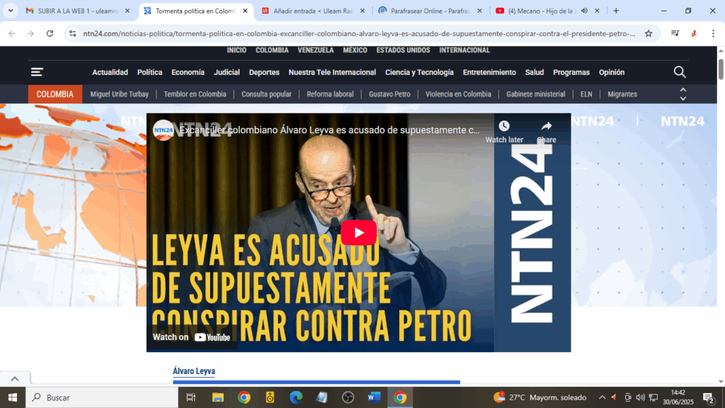 Tormenta política en Colombia: excanciller colombiano Álvaro Leyva es acusado de supuestamente conspirar contra el presidente Petro 8 Tormenta política en Colombia: excanciller colombiano Álvaro Leyva es acusado de supuestamente conspirar contra el presidente Petro