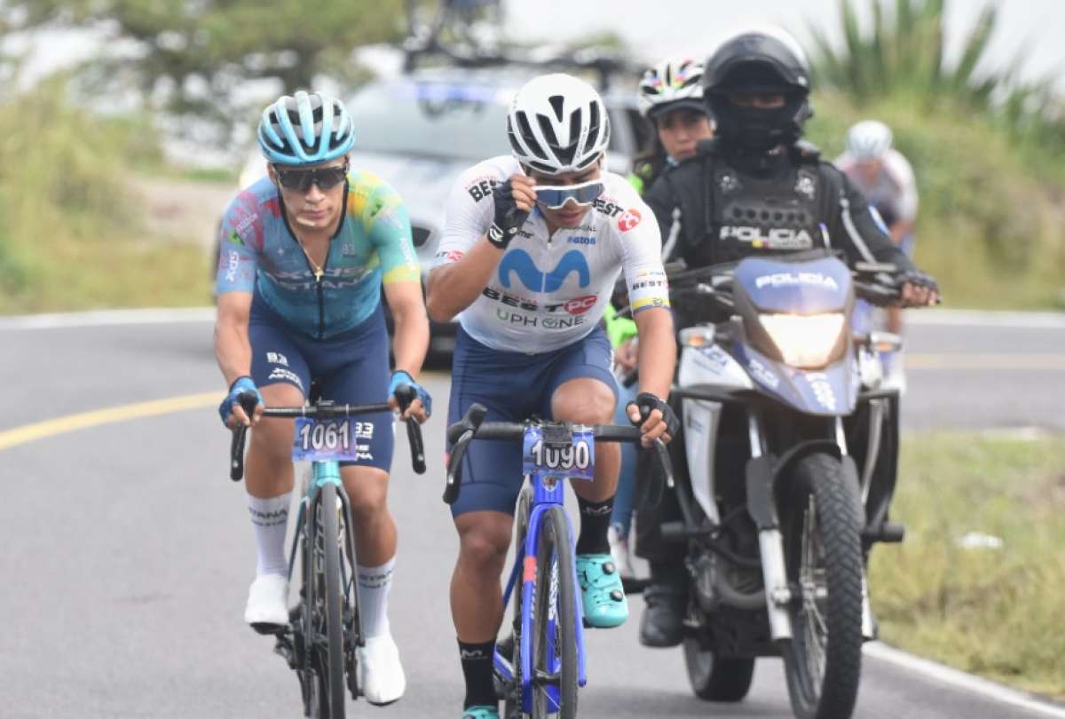 El ciclista Richard Huera, campeón de la Vuelta al Ecuador 2024, fue embestido por un auto mientras entrenaba