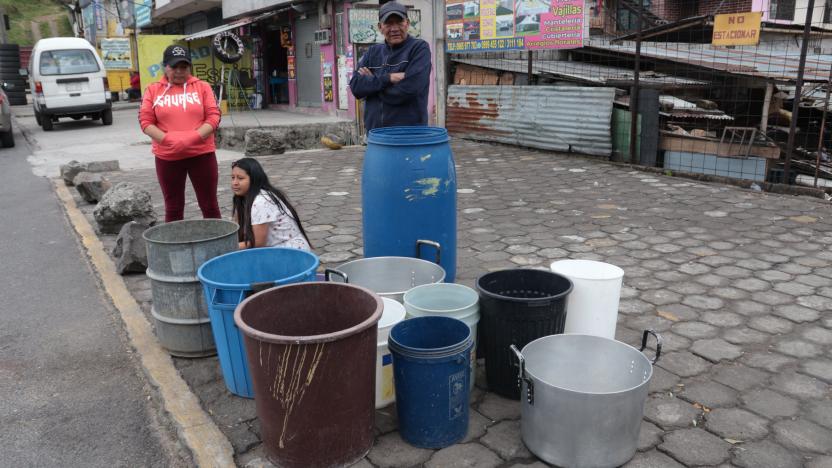 Estos son los puntos donde las familias pueden abastecerse de agua potable en Quito