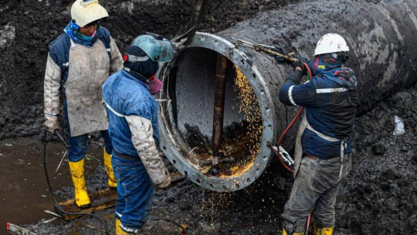 El lunes 21 de julio terminó la reparación de tubería en La Mica; ¿cuándo volverá el agua a Quito?