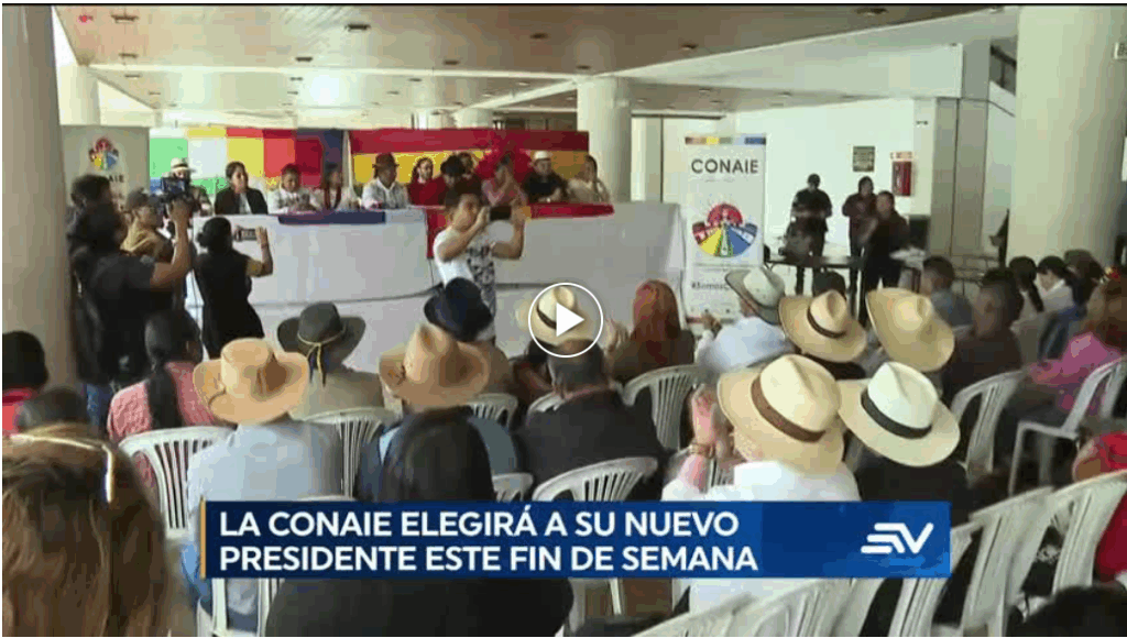 El Congreso de la Conaie arranca en Quito para elegir a su nuevo presidente 1 El Congreso de la Conaie arranca en Quito para elegir a su nuevo presidente