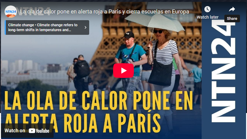La ola de calor pone en alerta roja a París y cierra escuelas en Europa