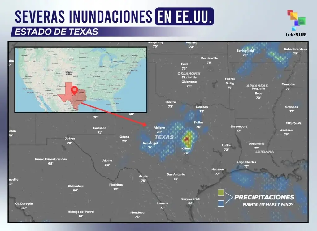 Crisis climática: Más de cien muertos por inundaciones devastadoras en Texas, EE.UU. 2 Crisis climática: Más de cien muertos por inundaciones devastadoras en Texas, EE.UU.
