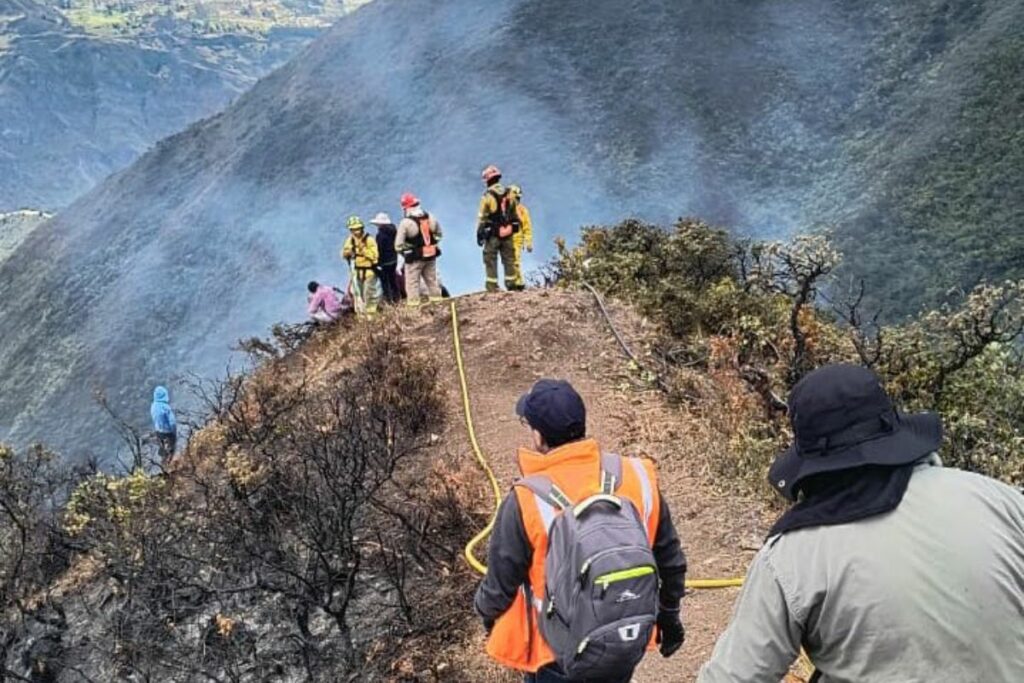 Incendio forestal en Cañar consume más de 287 hectáreas de vegetación