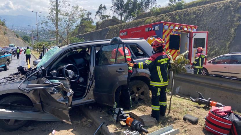Seis siniestros se registraron en Quito este 21 de diciembre; hay cierres viales y heridos