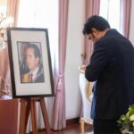 Cuerpo diplomático rinde homenaje a Rodrigo Borja Cevallos en la Cancillería del Ecuador