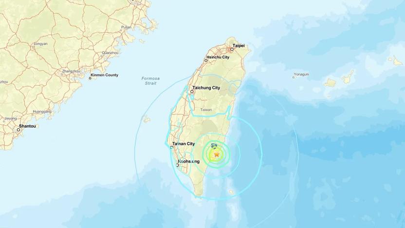 Un terremoto de magnitud 6,1 sacude la costa este de Taiwán este miércoles 24 de diciembre