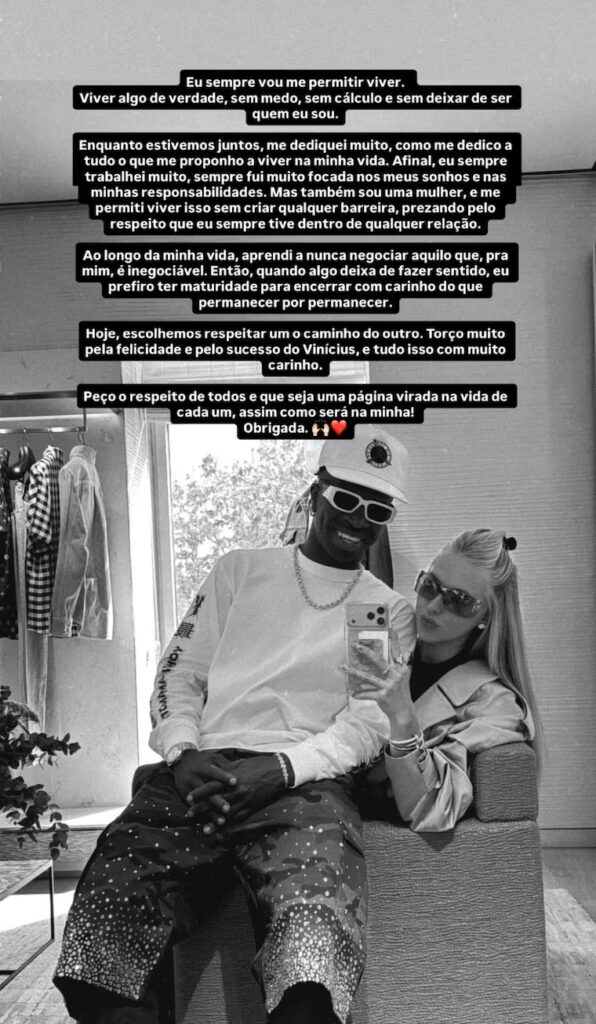 Vinicius y Virginia Fonseca rompen su relación 1 Vinicius y Virginia Fonseca rompen su relación